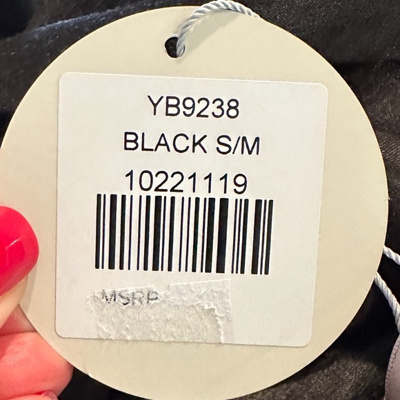 Patrizia Luca Tie Front Crop Top Black Size Small/Medium NWT - Picture 8 of 14